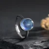 Anillo antiguo con zafiro Zoé