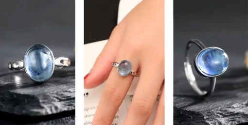 Anillo antiguo con zafiro Zoé