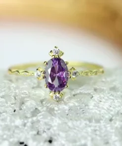 Anillo antiguo de amatista Margaux