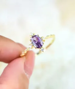 Anillo antiguo de amatista Margaux