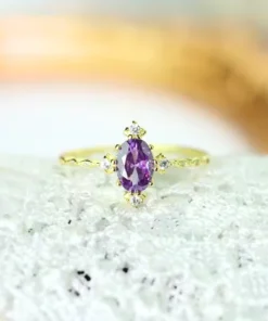 Anillo antiguo de amatista Margaux