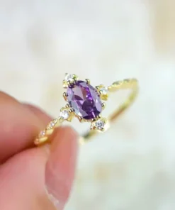 Anillo antiguo de amatista Margaux