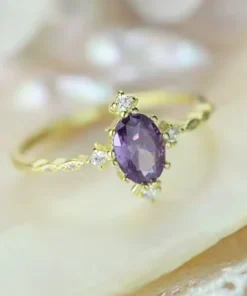 Anillo antiguo de amatista Margaux