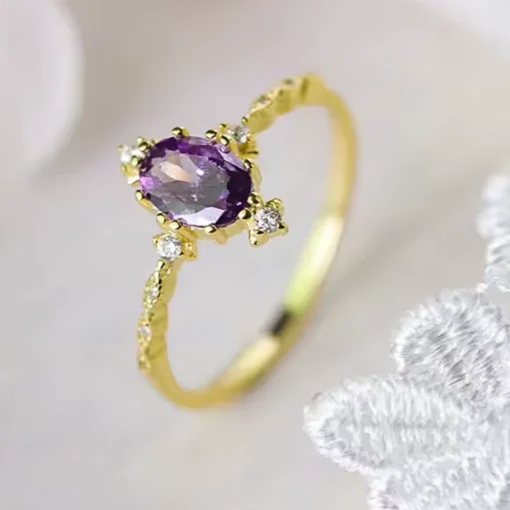 Anillo antiguo de amatista Margaux