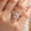 Anillo con piedra rosa Céline