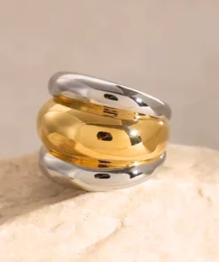 Anillo de oro y plata Zélie