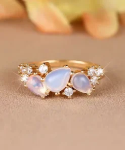Anillo de piedras naturales Camille