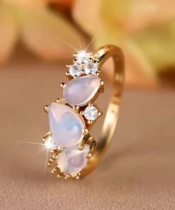 Anillo de piedras naturales Camille