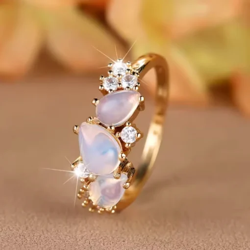 Anillo de piedras naturales Camille