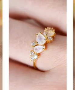 Anillo de piedras naturales Camille