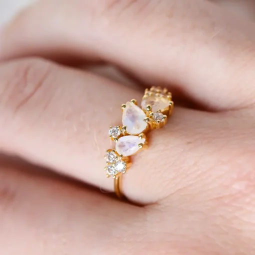 Anillo de piedras naturales Camille