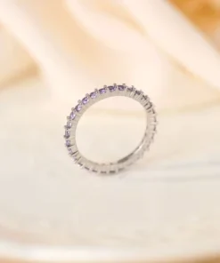 Anillo de plata con amatista Apolline