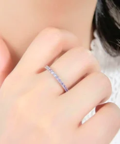 Anillo de plata con amatista Apolline