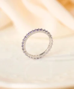 Anillo de plata con amatista Apolline