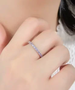 Anillo de plata con amatista Apolline