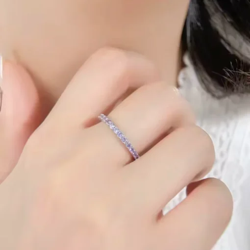 Anillo de plata con amatista Apolline