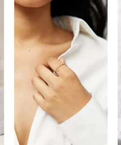 Anillo fino de oro Inès