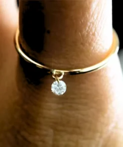 Anillo fino de oro Inès