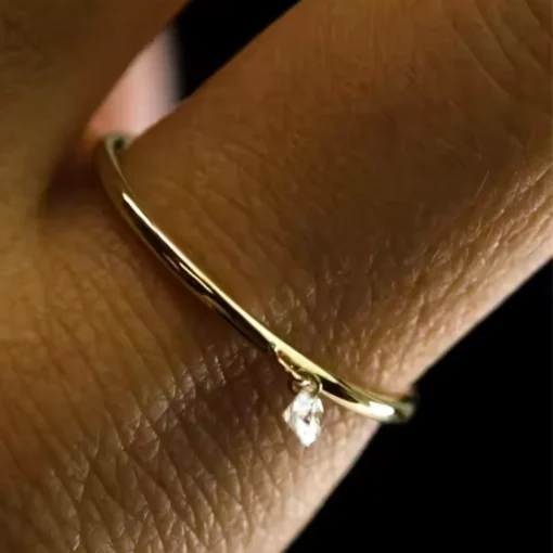 Anillo fino de oro Inès