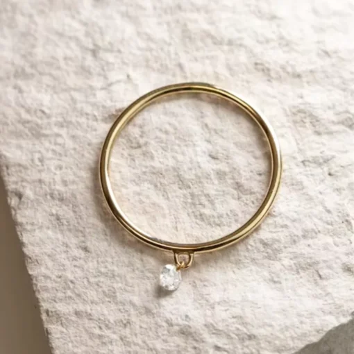 Anillo fino de oro Inès