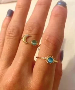 Anillo luna y sol Iliana