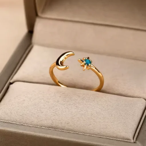 Anillo luna y sol Iliana