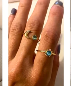 Anillo luna y sol Iliana