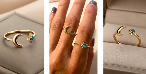 Anillo luna y sol Iliana