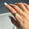 Anillo moderno con perla Maïa