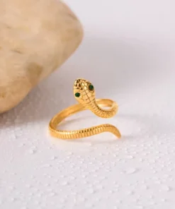 Anillo serpiente Celeste