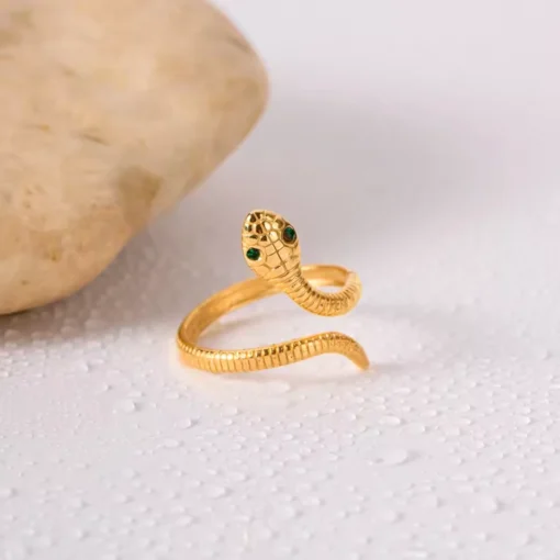 Anillo serpiente Celeste
