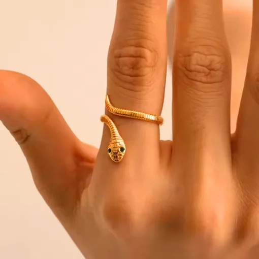 Anillo serpiente Celeste