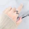 Anillo serpiente de plata
