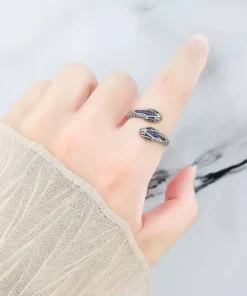 Anillo serpiente de plata