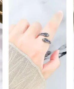 Anillo serpiente de plata