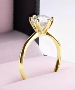 Anillo solitario de oro Emma