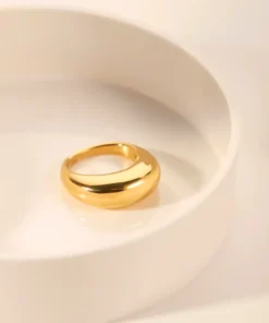Anillo tipo sello en oro Sana