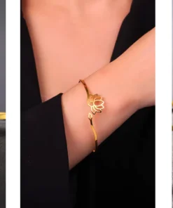 Bracelet lotus femme Soline