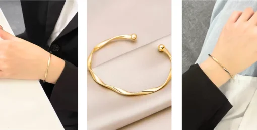 Brazalete rígido de mujer Paula a la moda