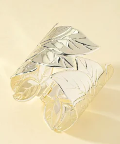 Brazalete tipo esclava plata Séréna
