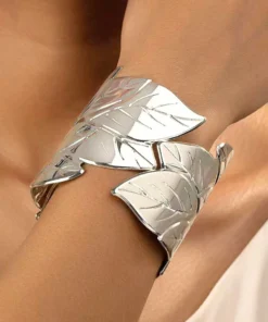 Brazalete tipo esclava plata Séréna
