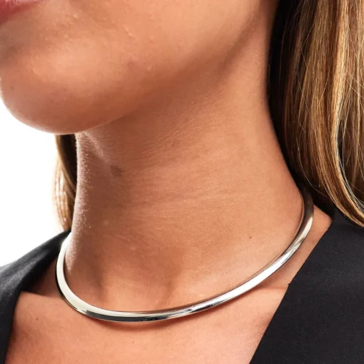 Collar choker de plata para mujer Adèle