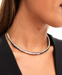 Collar choker de plata para mujer Adèle