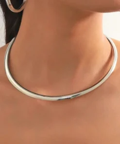 Collar choker de plata para mujer Adèle