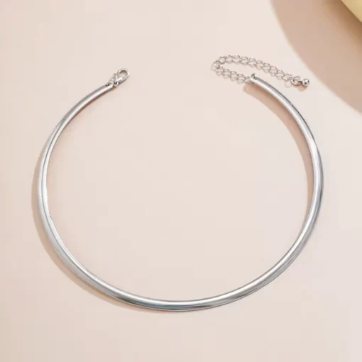 Collar choker de plata para mujer Adèle