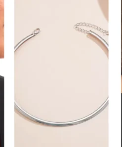 Collar choker de plata para mujer Adèle