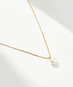 Collar con colgante de perla Justine