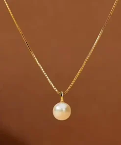 Collar con colgante de perla Justine