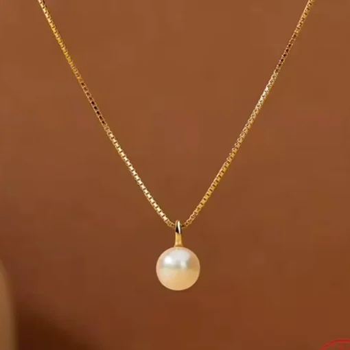 Collar con colgante de perla Justine
