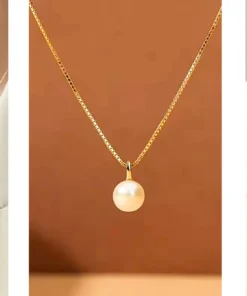 Collar con colgante de perla Justine
